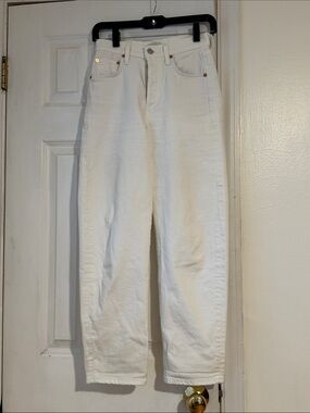 Citizens of Humanity Premium Vintage White High Rise Button Fly Tapered Jeans